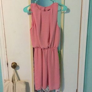 Pink flowy dress